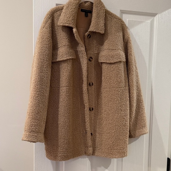 Banana Republic Tan Sherpa Jacket - Picture 1 of 4